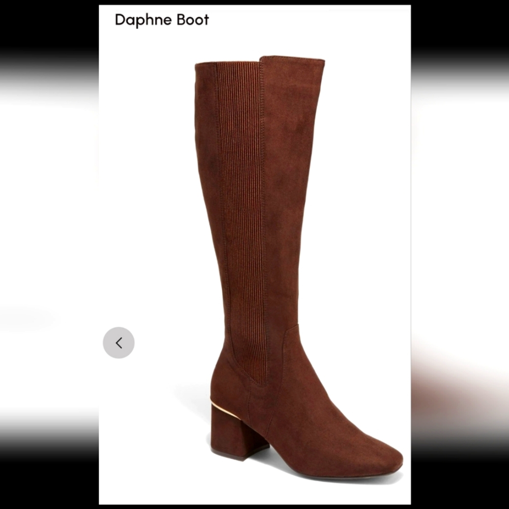 UNUSED NEW New York & Company Daphne Brown Knee High Boots Size 9.5